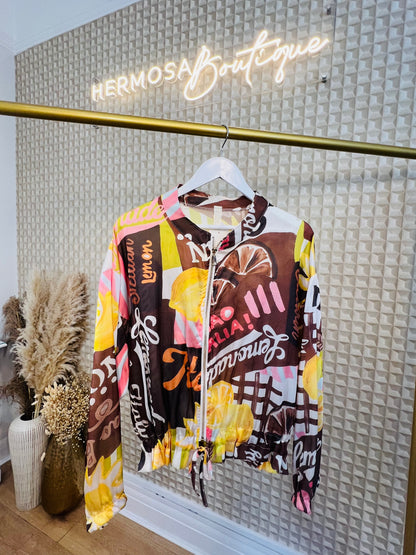 Lemon Silk Jacket
