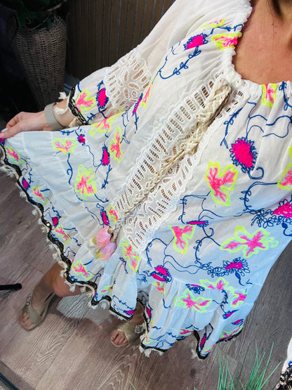Neon Smock Dress