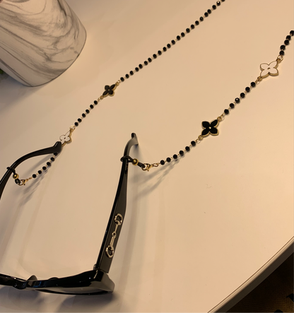 Black clover sunglasses charm