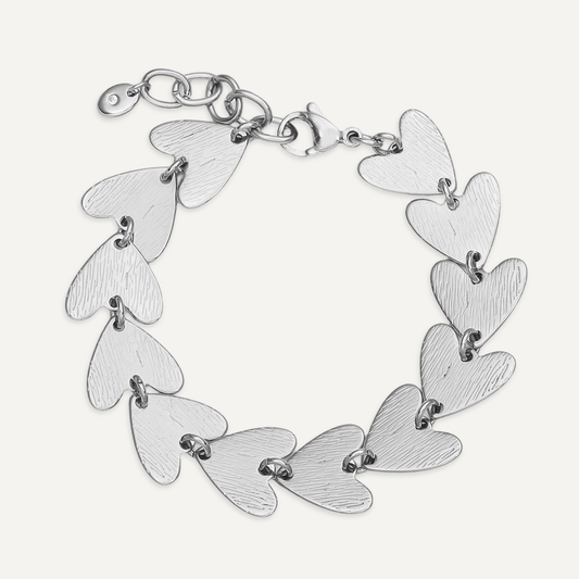 Silver Feathered Bracelet