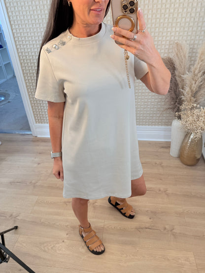 T-shirt Dress Cream