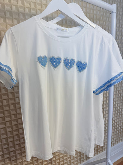 Denim Heart Tee