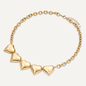 Gold Chunky Chain Heart Necklace