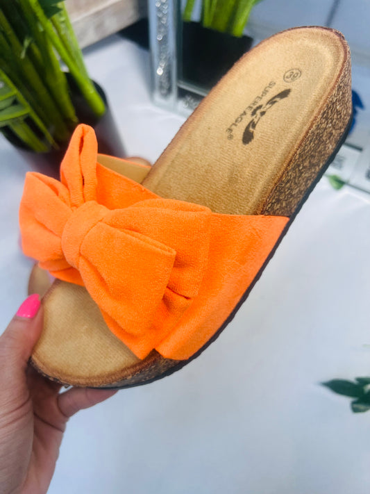 Neon Bow Slider Orange