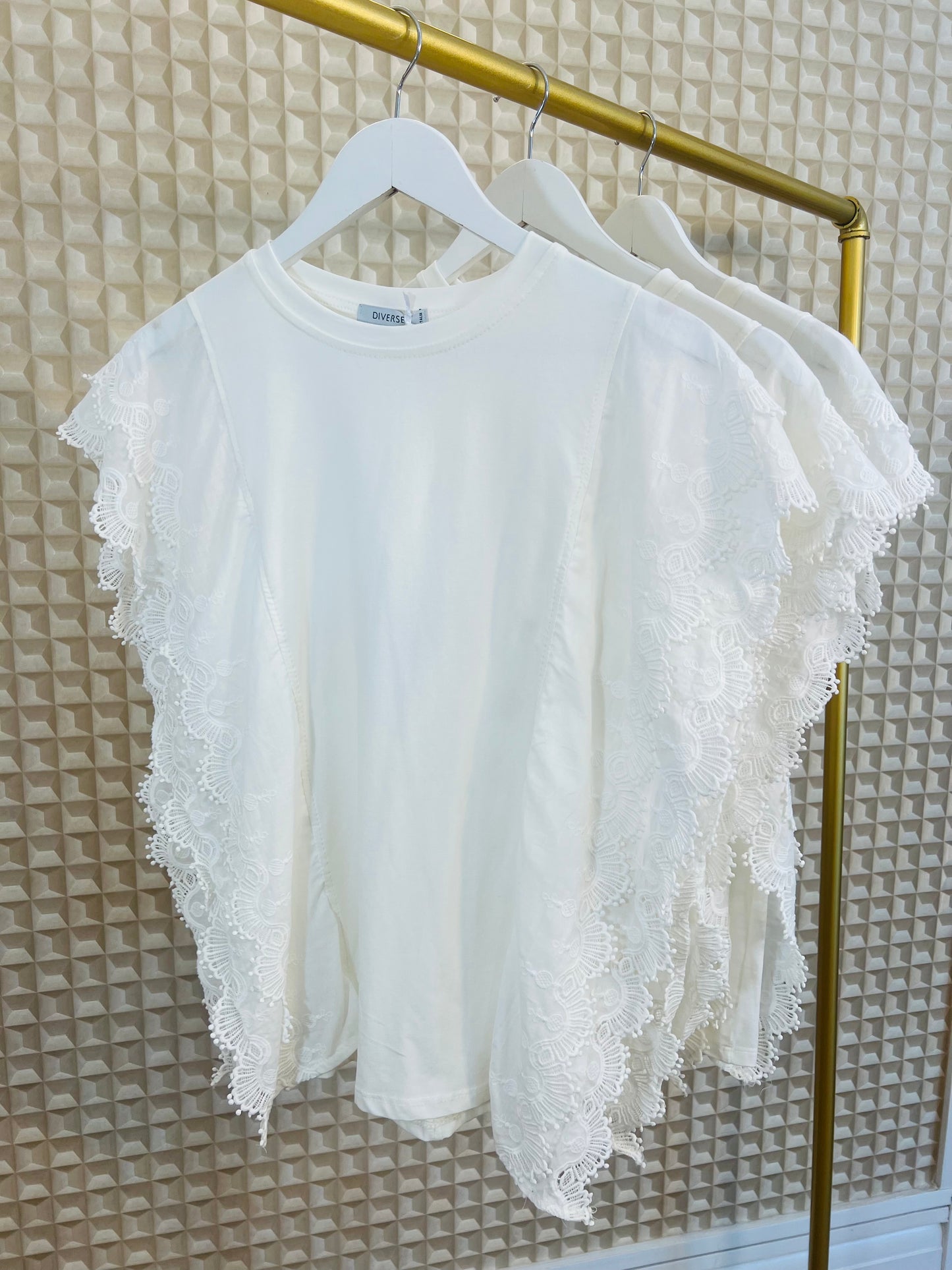 White Diverse Frill Tee