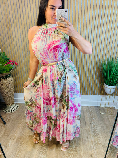 Goose Island Print Maxi Dress