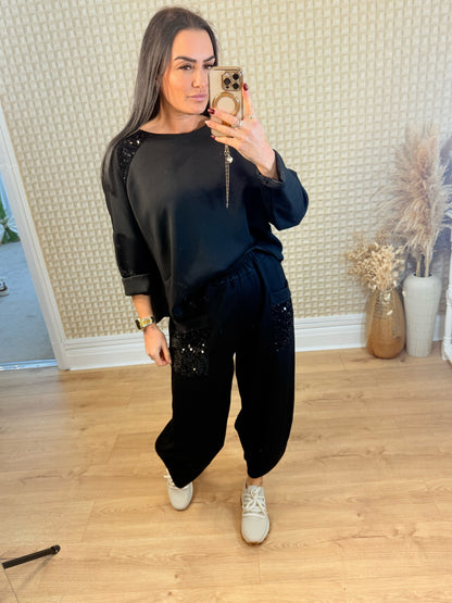 Sequin Trim Tracky