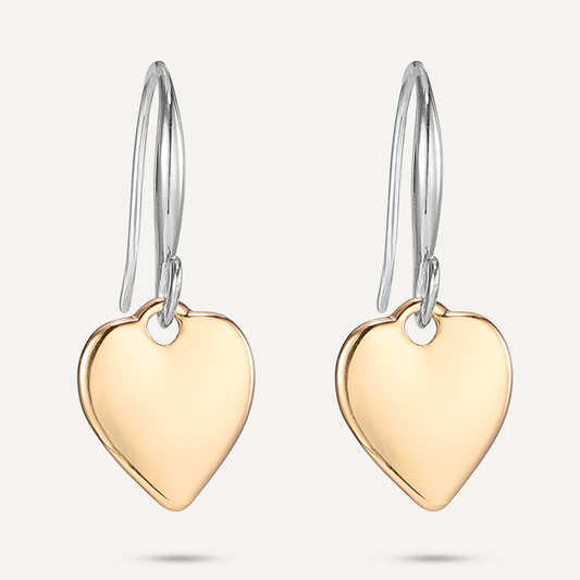 Two Tone Heart earrings