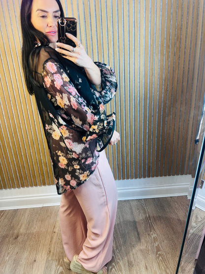 Diverse Chiffon Frill Sleeve