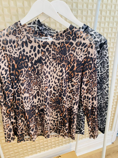 Diverse Animal Net Top