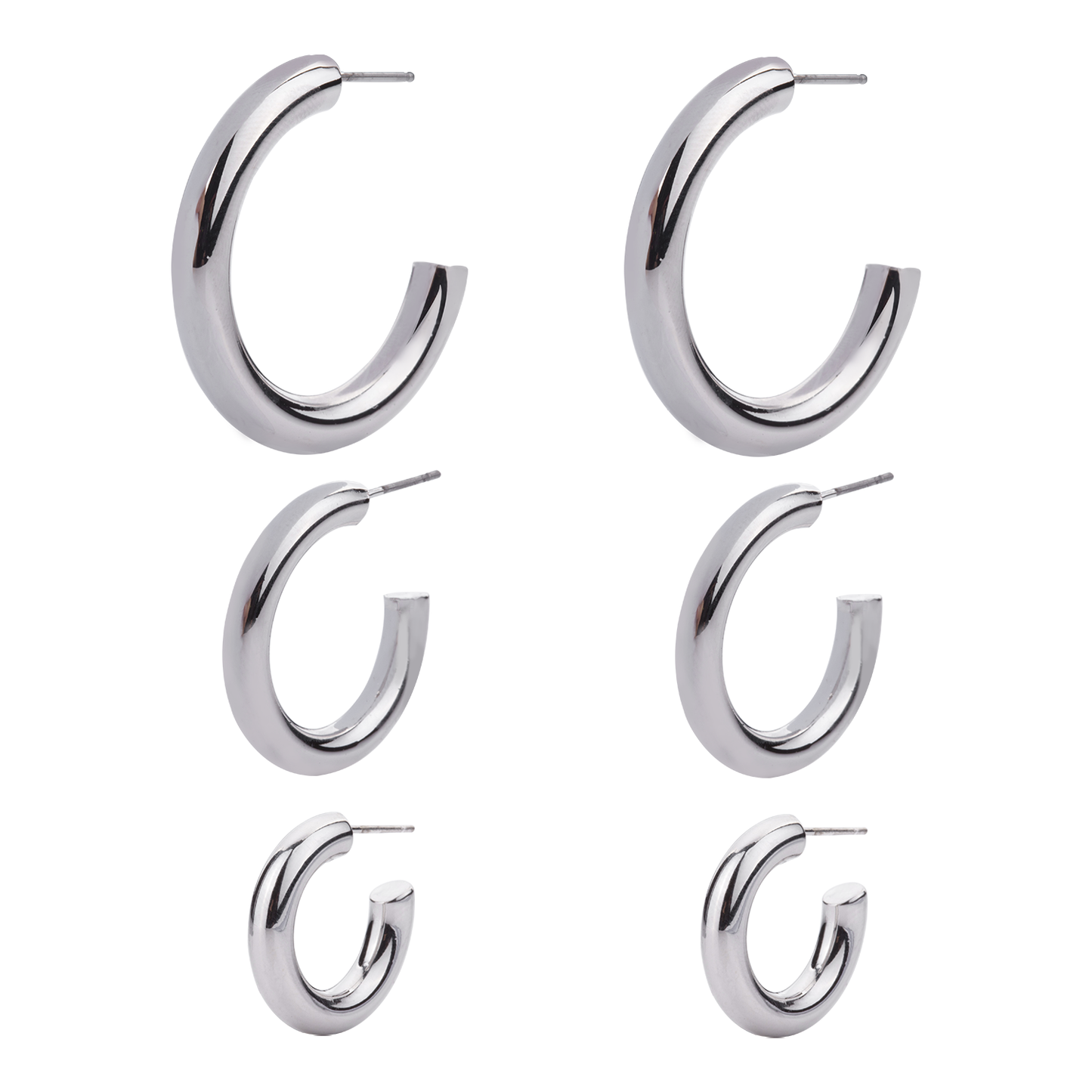 Silver Hoop Earrings