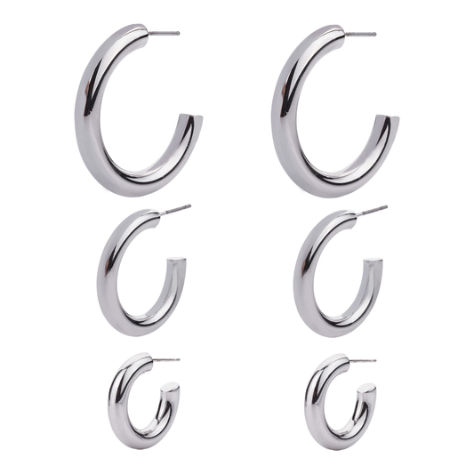 Silver Hoop Earrings