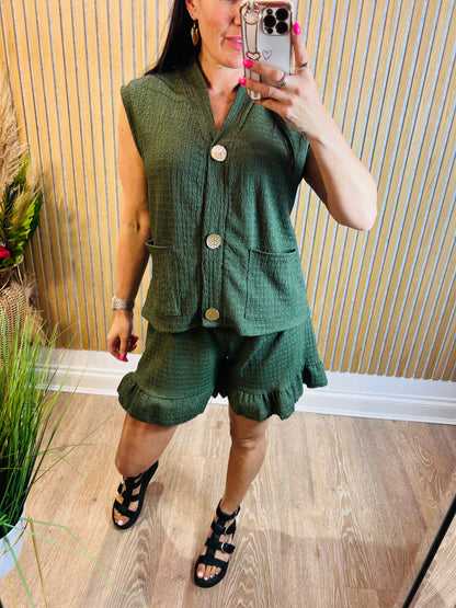 Waistcoat Short Set