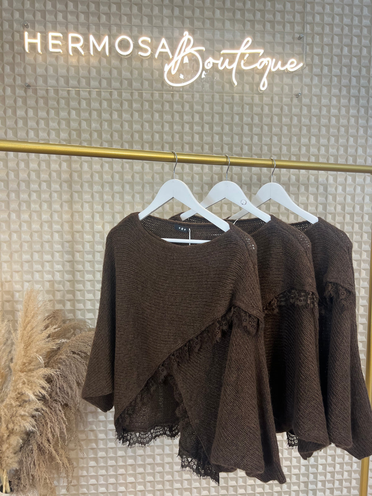 Lace Frill Crossover Top