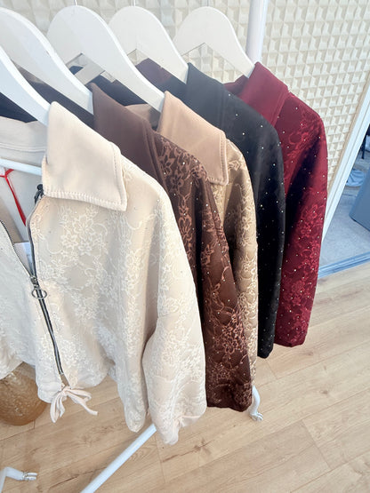 Paris Sparkle Bomber Jacket