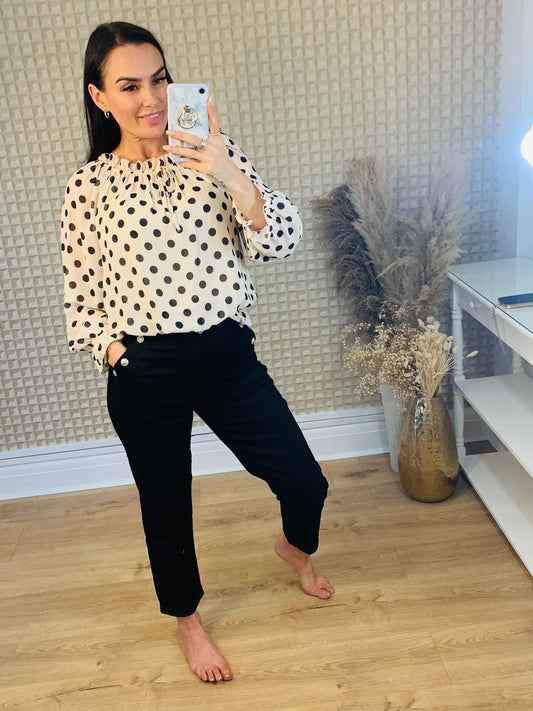 KM Polka dot top
