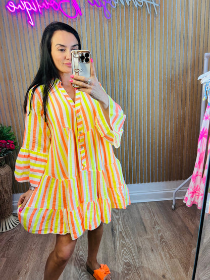 Stripe Nadia Smock