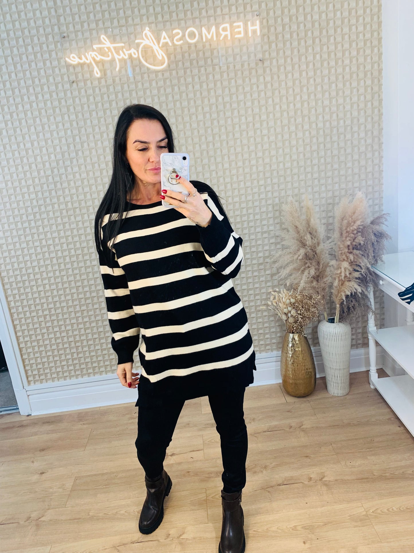Striped Basic Jumper