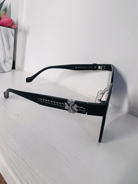 Flower Sunglasses Black