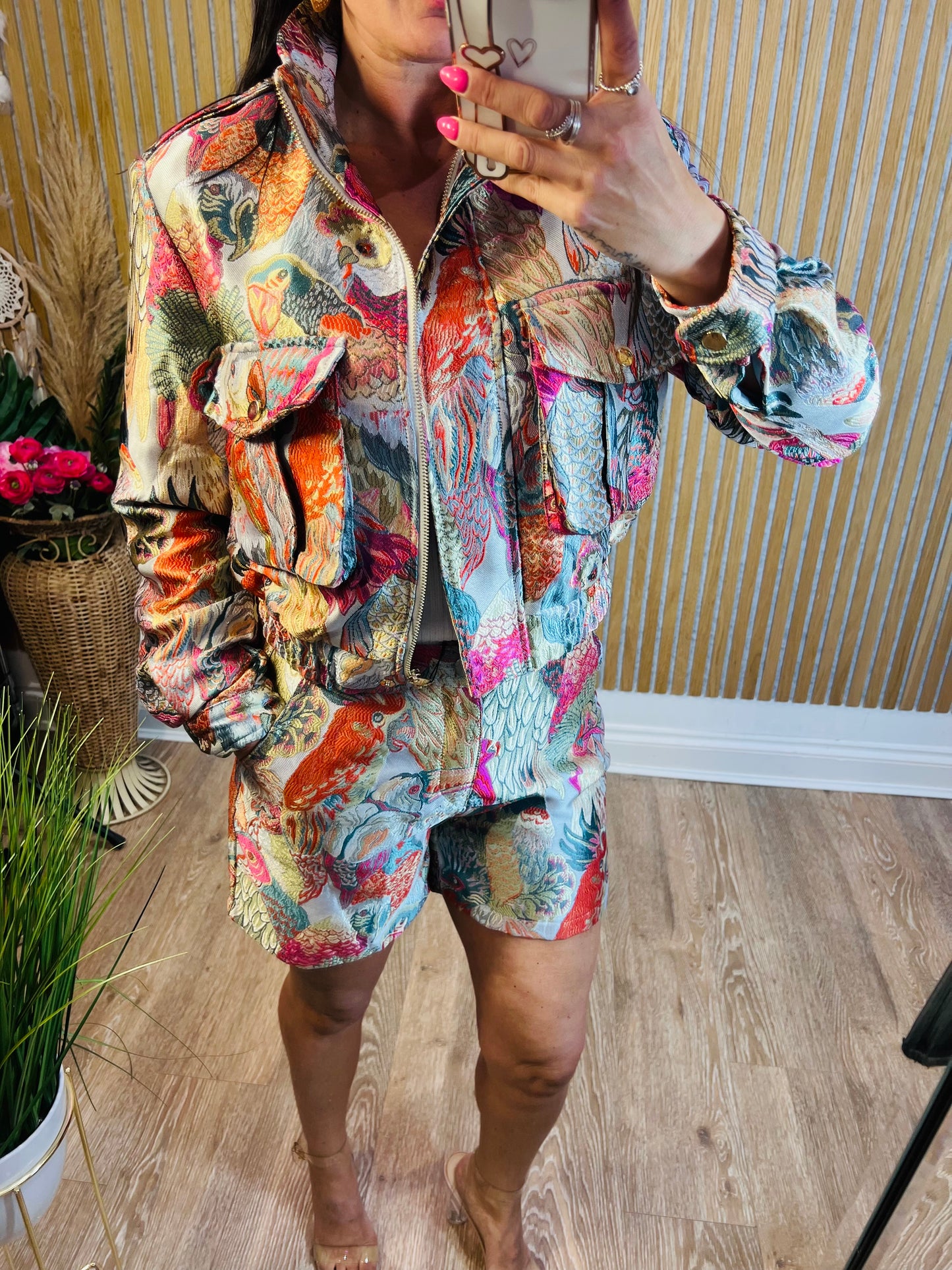 Twit Twoo Bomber Jacket Pink