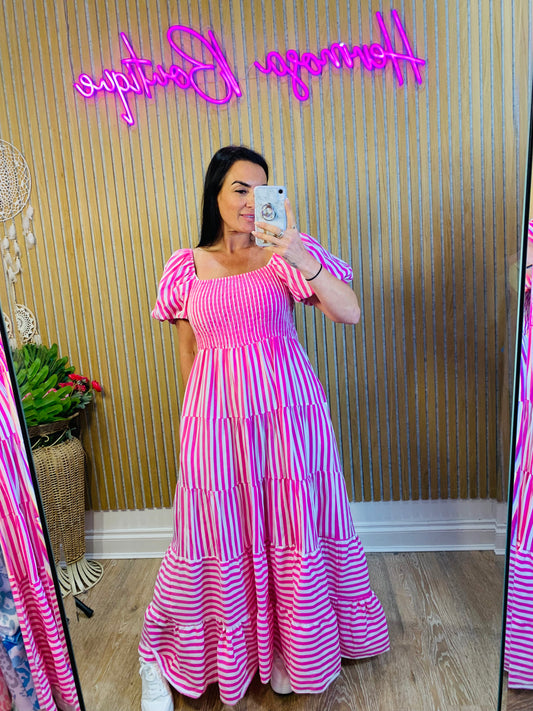 Candy Stripe Maxi Dress