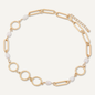 Audrey Faux Pearls Gold Short Necklace