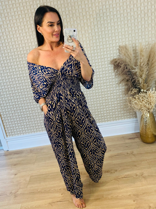 V Neck Jumpsuit