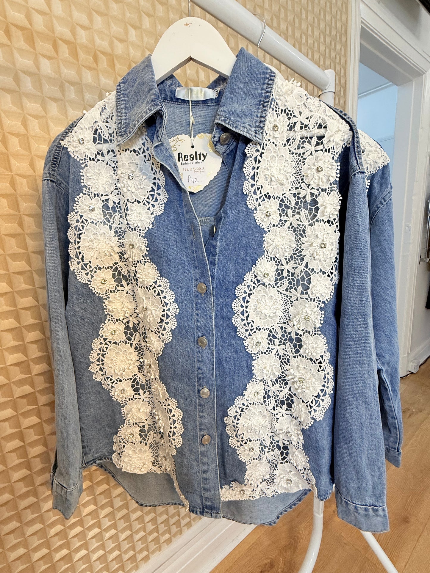 Realty Lace Denim Shirt