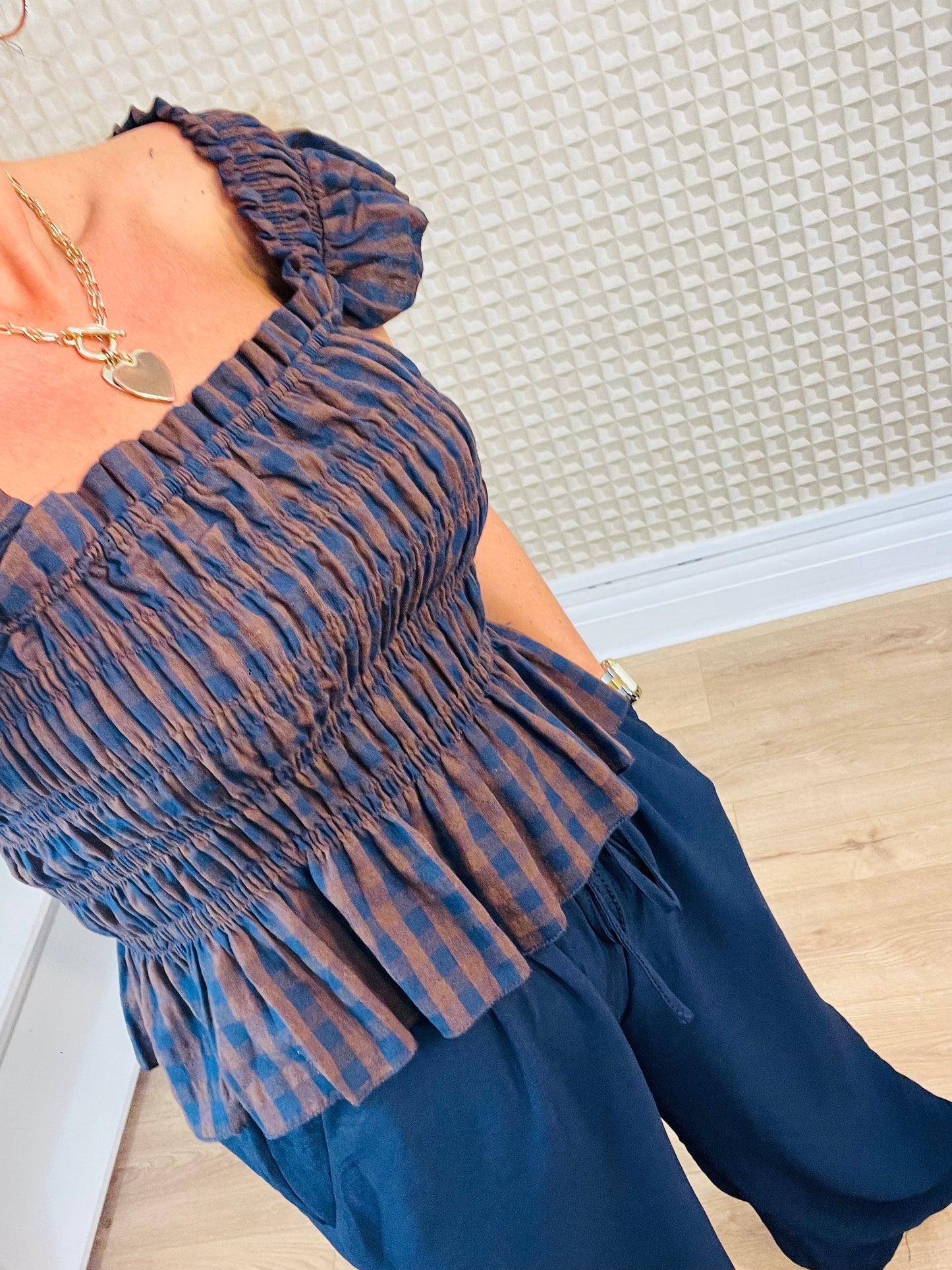 Tartan Rouges Top