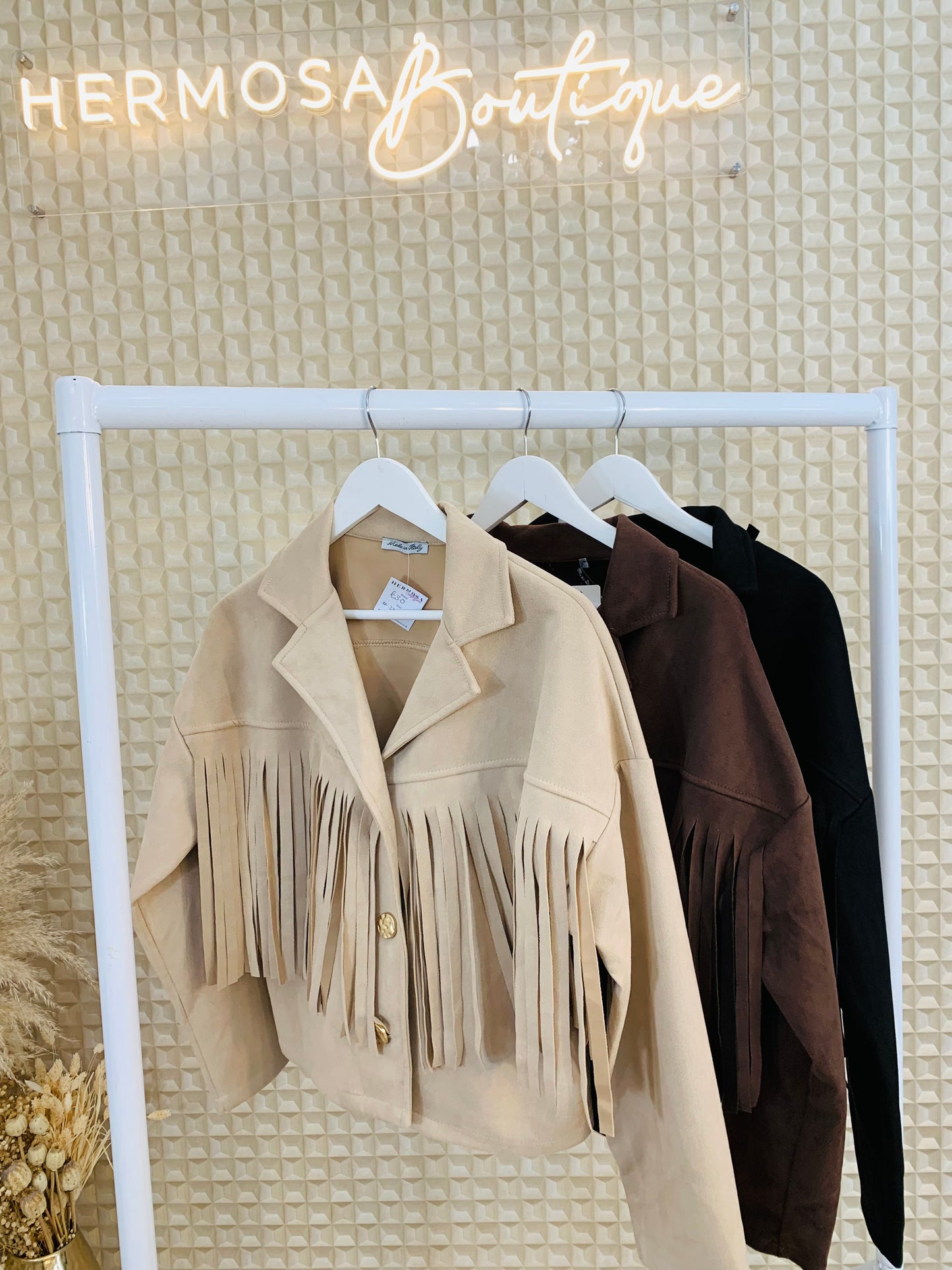 Tassel Suedette Jacket
