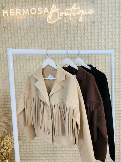 Tassel Suedette Jacket