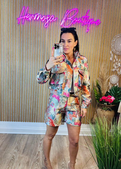Twit Twoo Bomber Jacket Pink