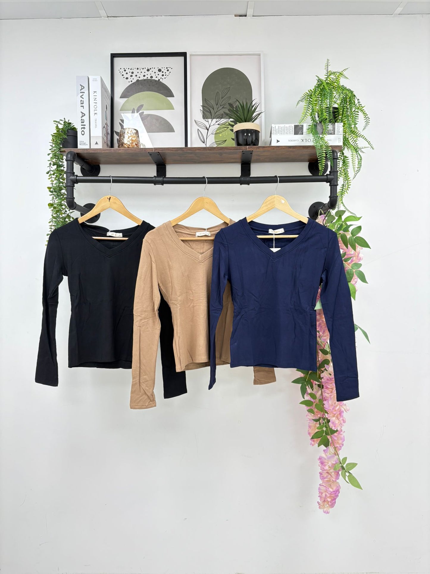 V Neck Basic Top