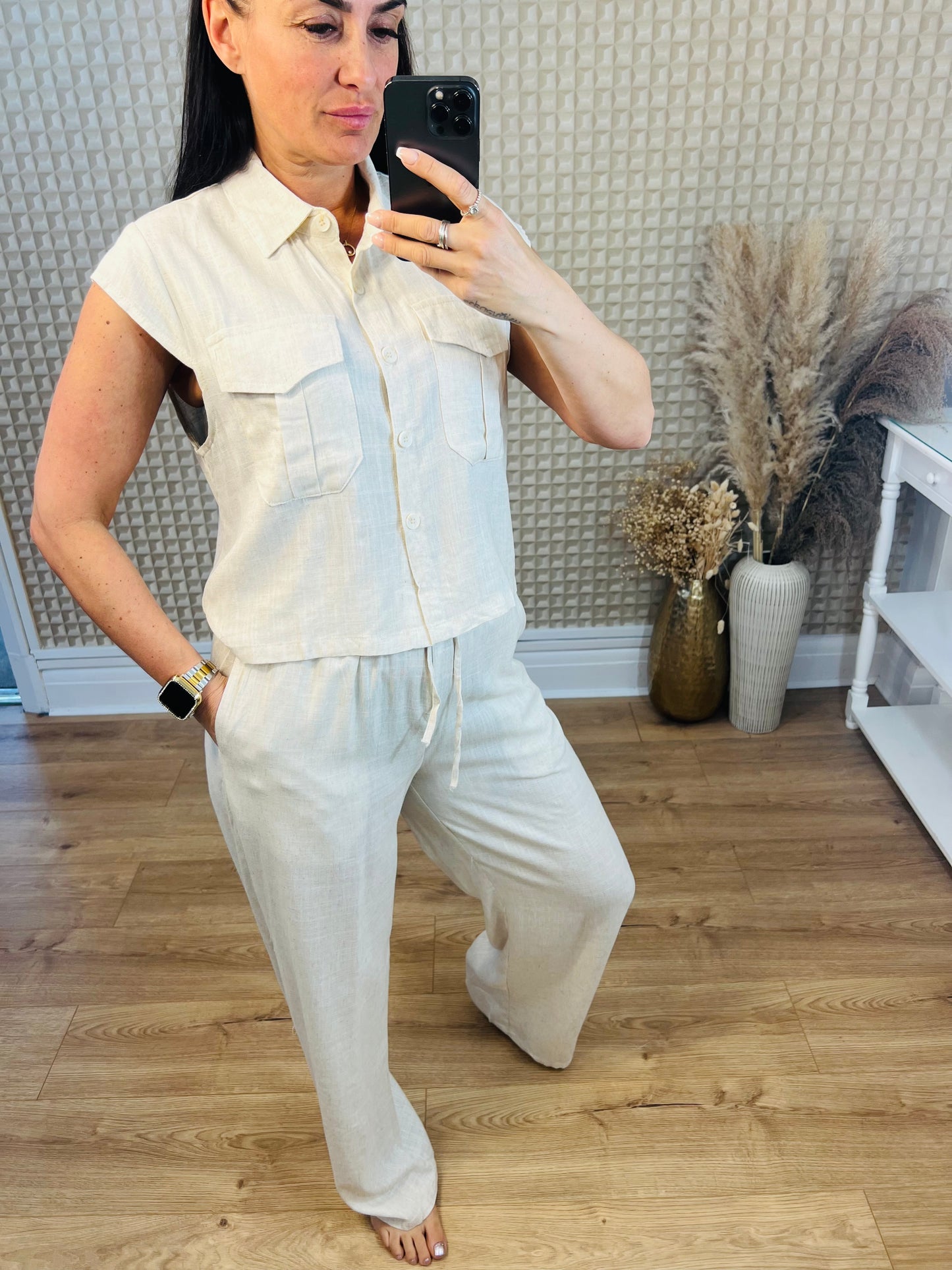 Beige Mitno 2 Piece