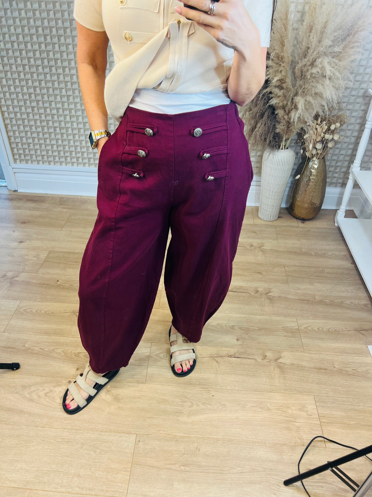 Military Denim Balloon Jeans