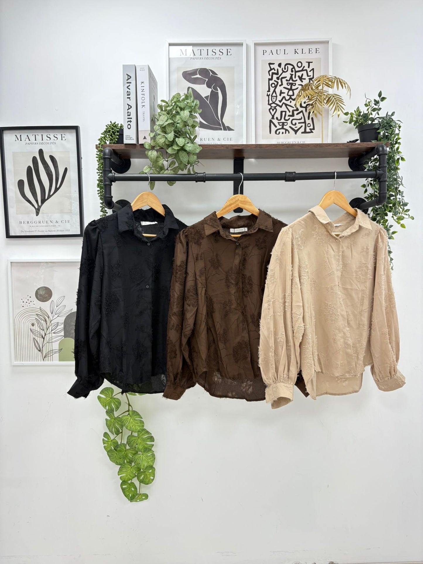 Beige Flamant Rose Blouse