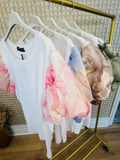 Print Sleeve Tee