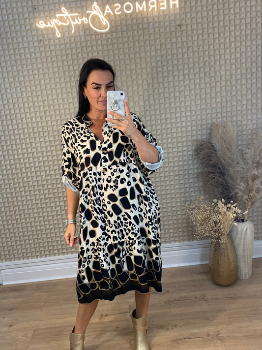 Leopard Smock Dress