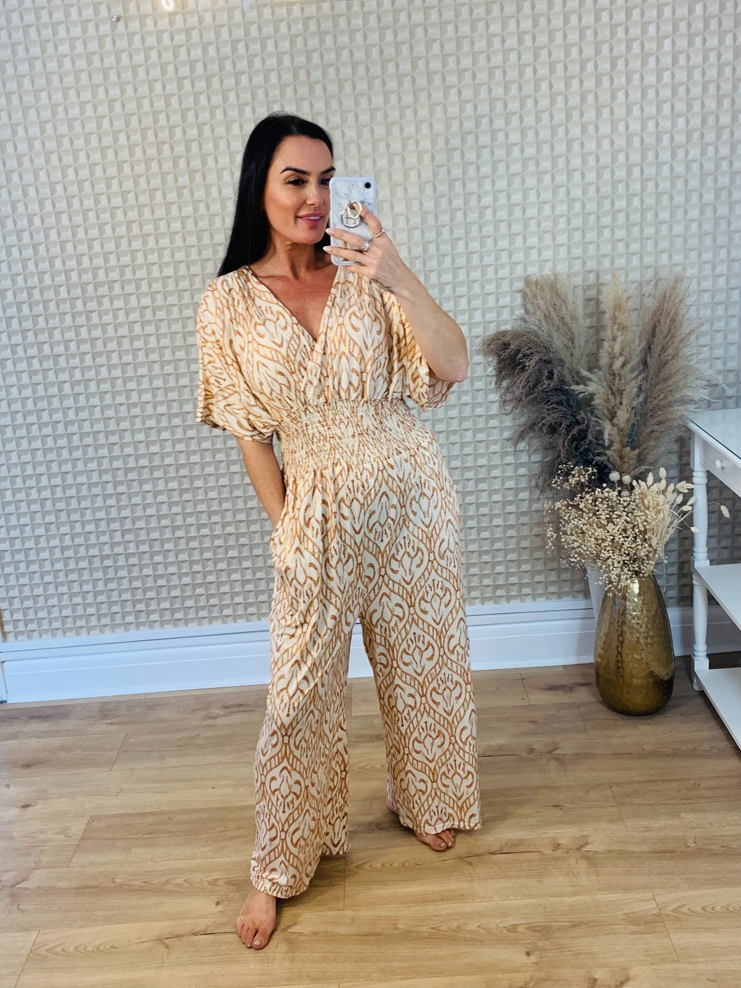 V Neck Jumpsuit