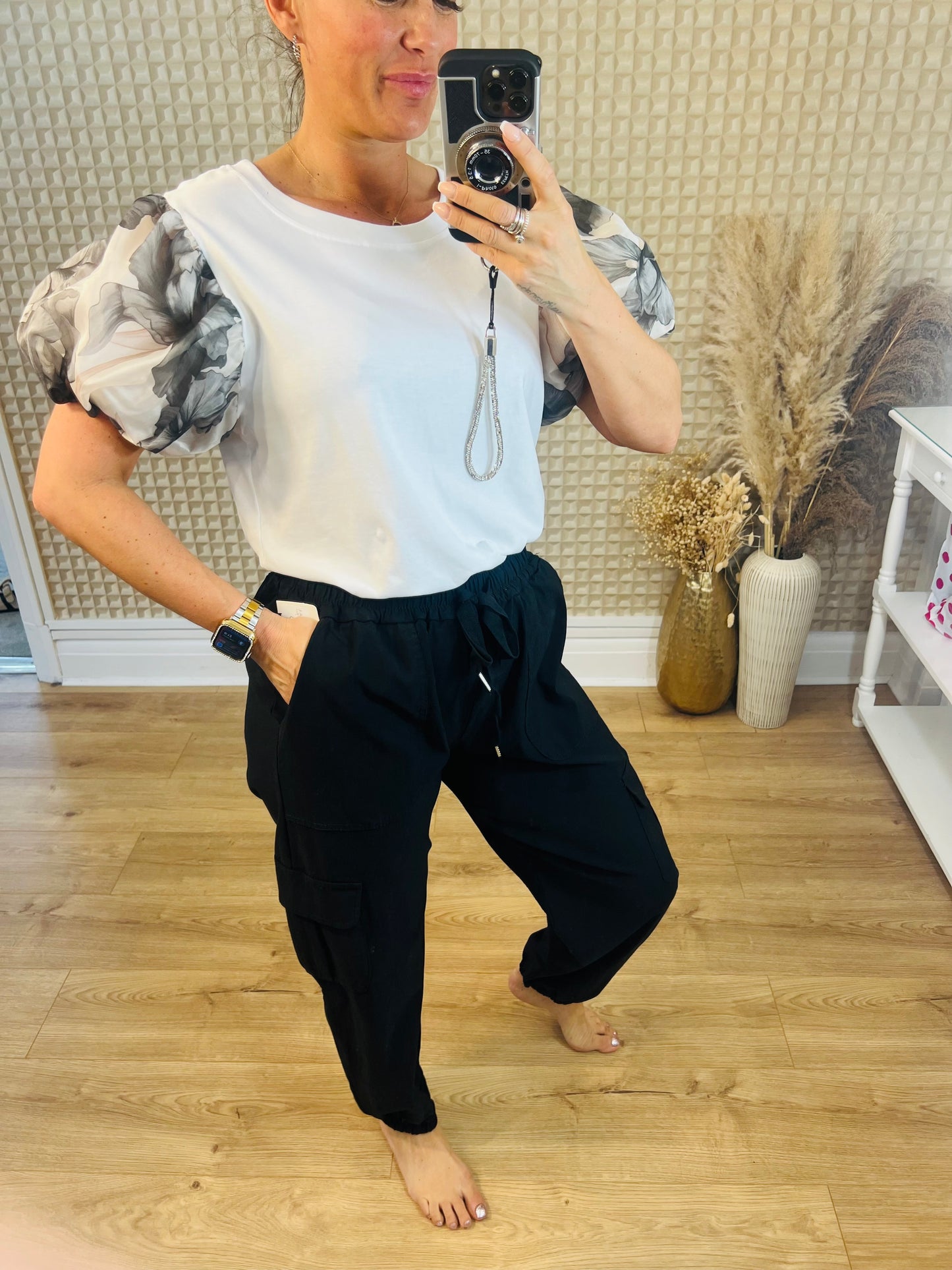 Print Sleeve Tee