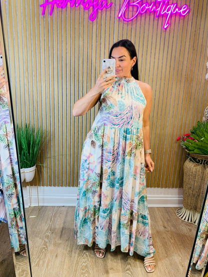 Goose Island Print Maxi Dress