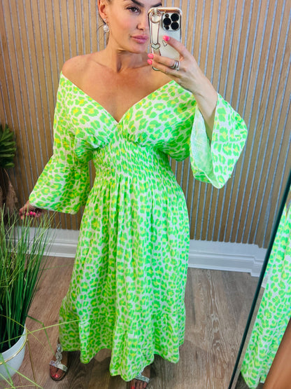 Neon Leopard Maxi
