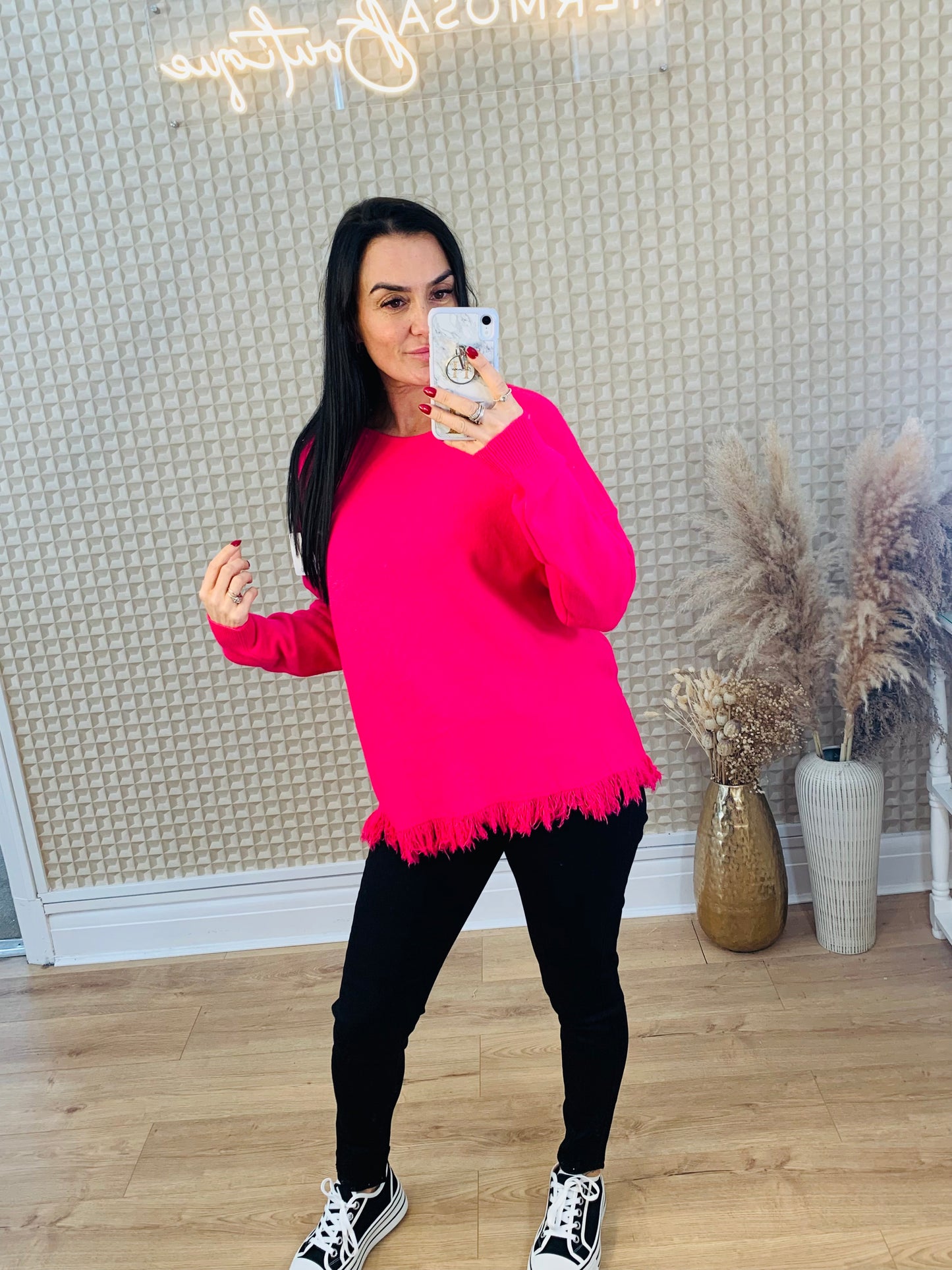 Fringe Edged Jumper