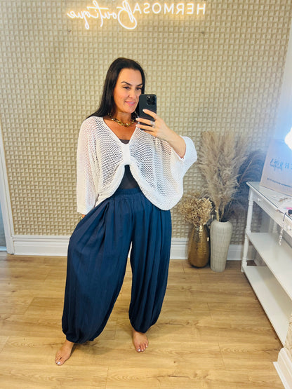 Crinkle Cuffed Pants