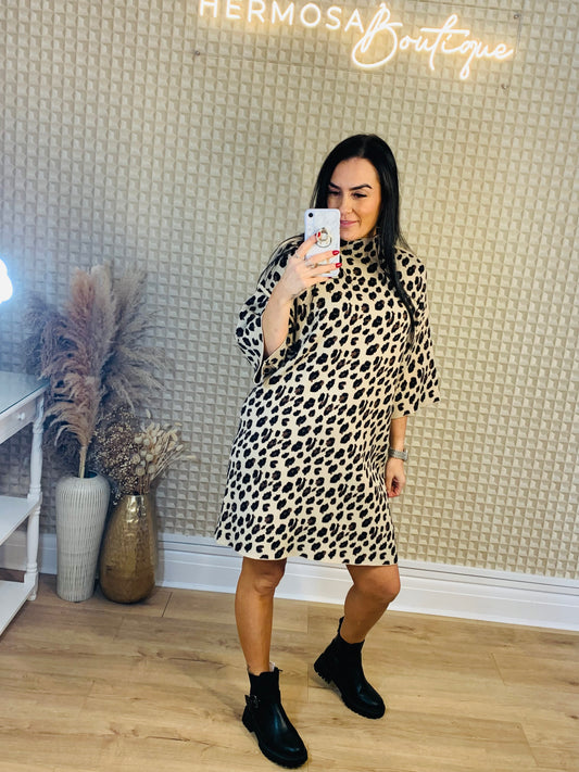 Leopard Knit Dress