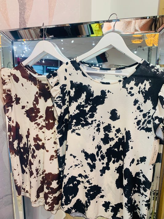 Cow Frill Tee