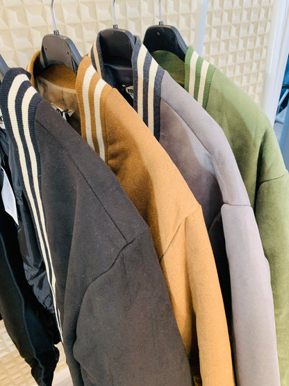 Maya Suede Bomber Jacket