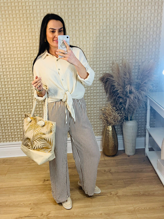 L/XL Stripey Palazzo fitting Upto 14/16
