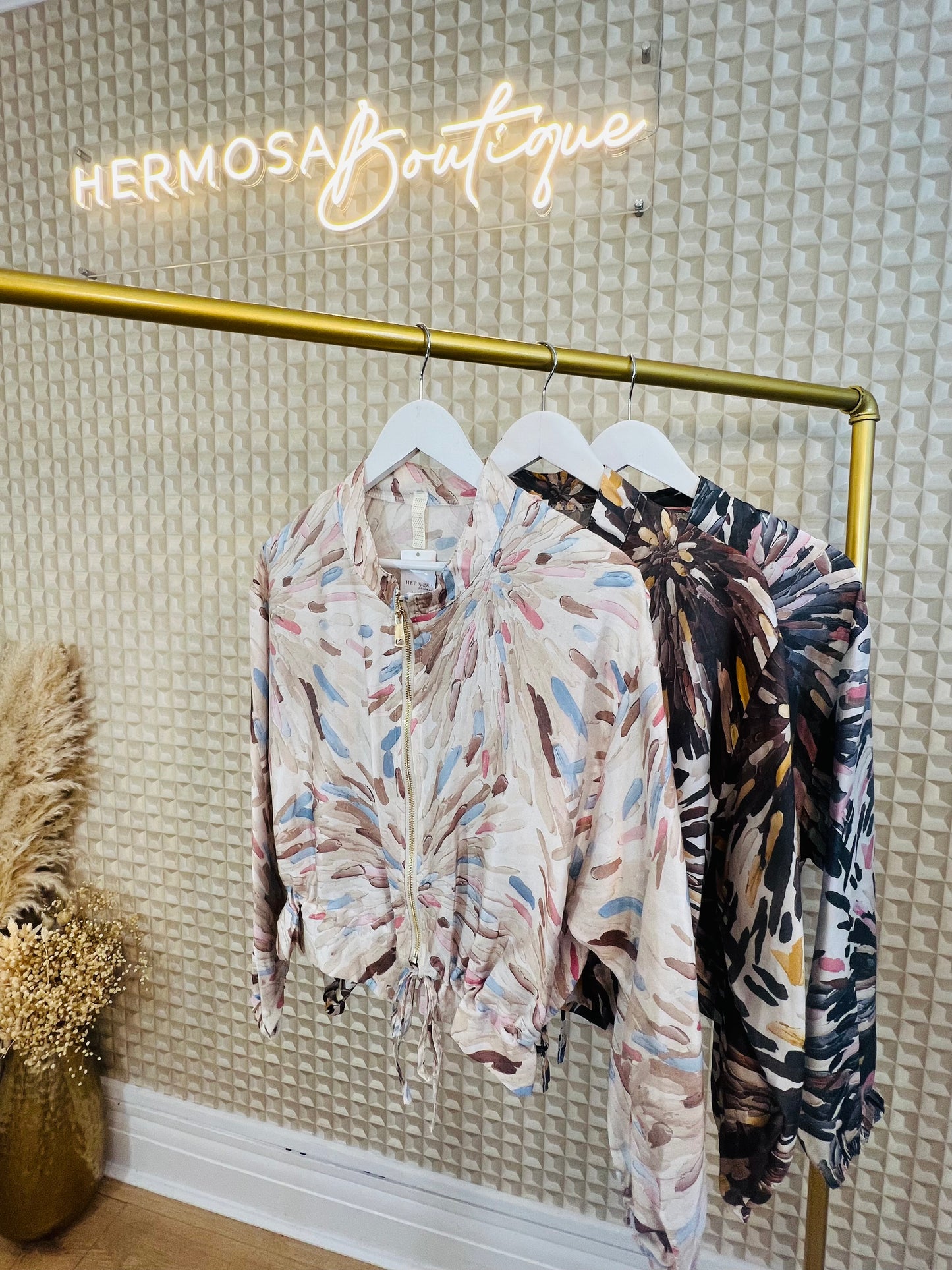 Flower Burst Silk Jacket