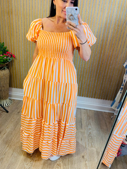 Candy Stripe Maxi Dress